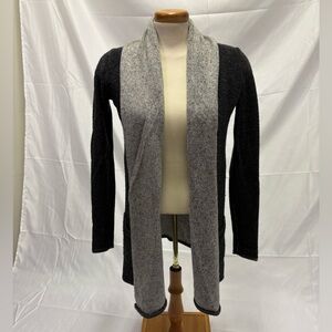 Babaton Aritzia Women’s Small Cashmere Blend Open Front Cardigan Grey Charcoal